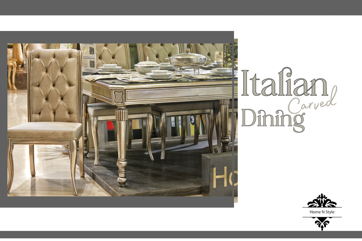 Italian Carving Dining Wooden Chairs