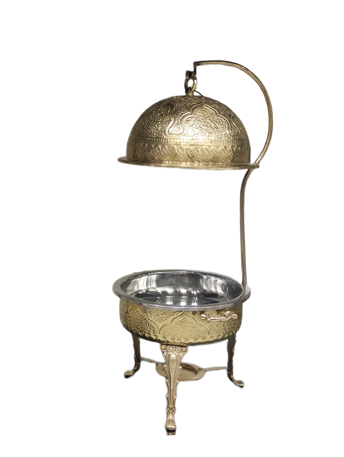 Round Chafing Dish Brass Al Kanooz