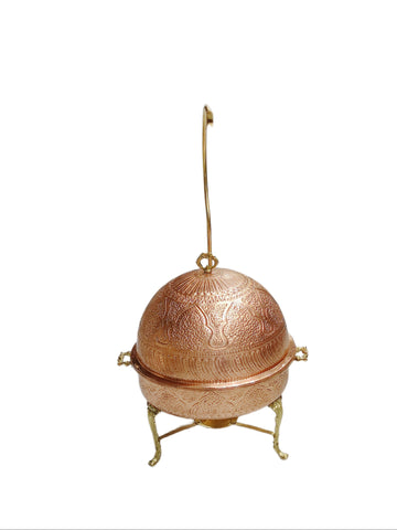 Round Chafing Dish Copper.