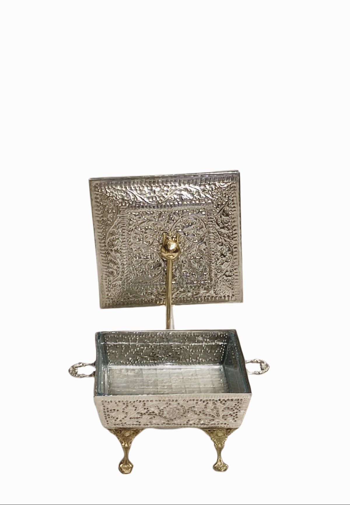 Square Chafing Dish Brass Al Kanooz